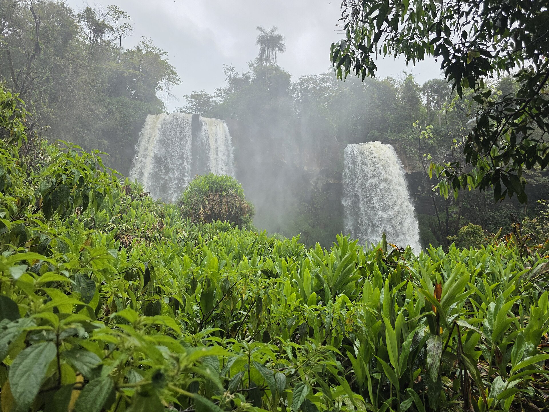 Salto Dos Hermanas seen from the Lower Circuit at Iguazú Falls, Argentina