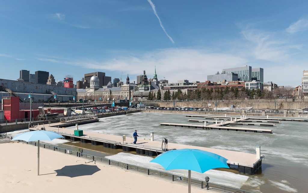 Bassin de l'Horloge, Montréal, East partial view 20170410 1