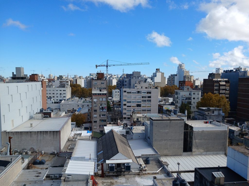 Buildings rooftops in Montevideo in 2024 01