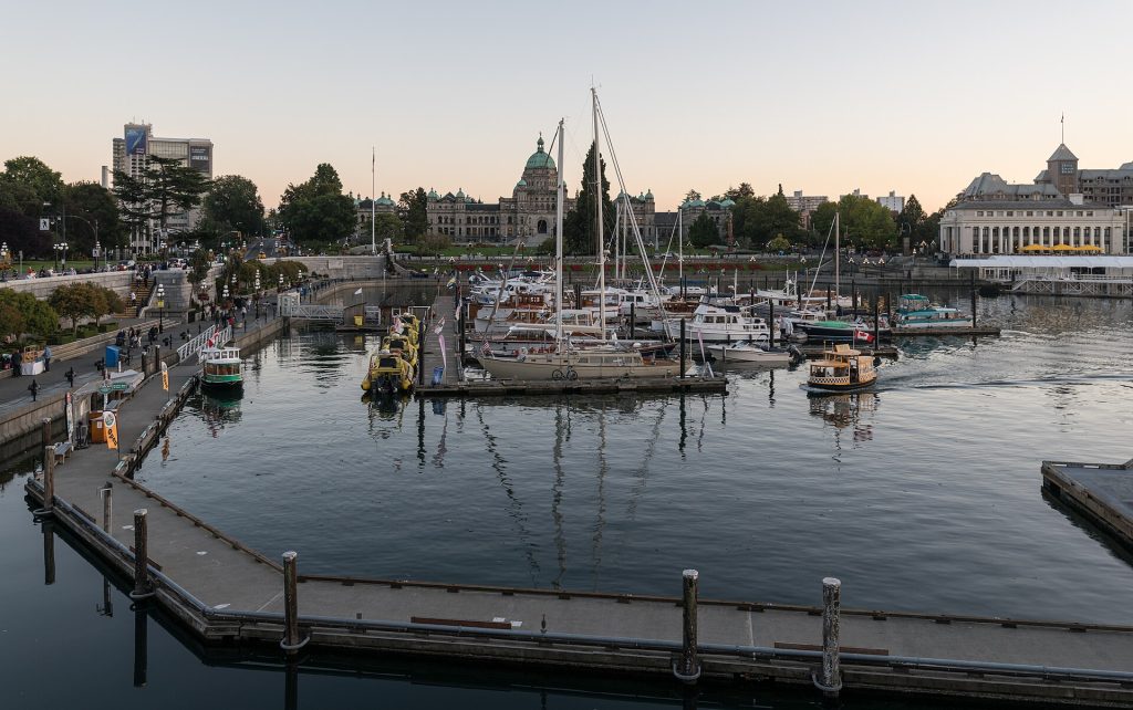 Inner Harbour and British Columbia Parliament Buildings, Victoria, at dusk 20240828 1