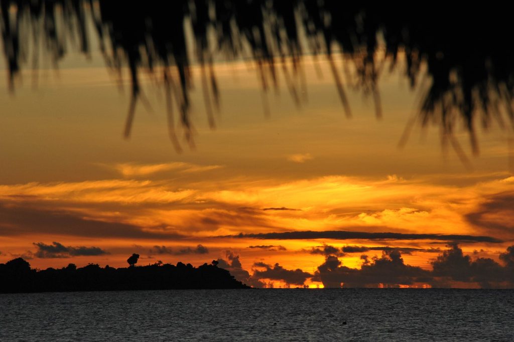 Sunset, Grand Anse beach, Grenada