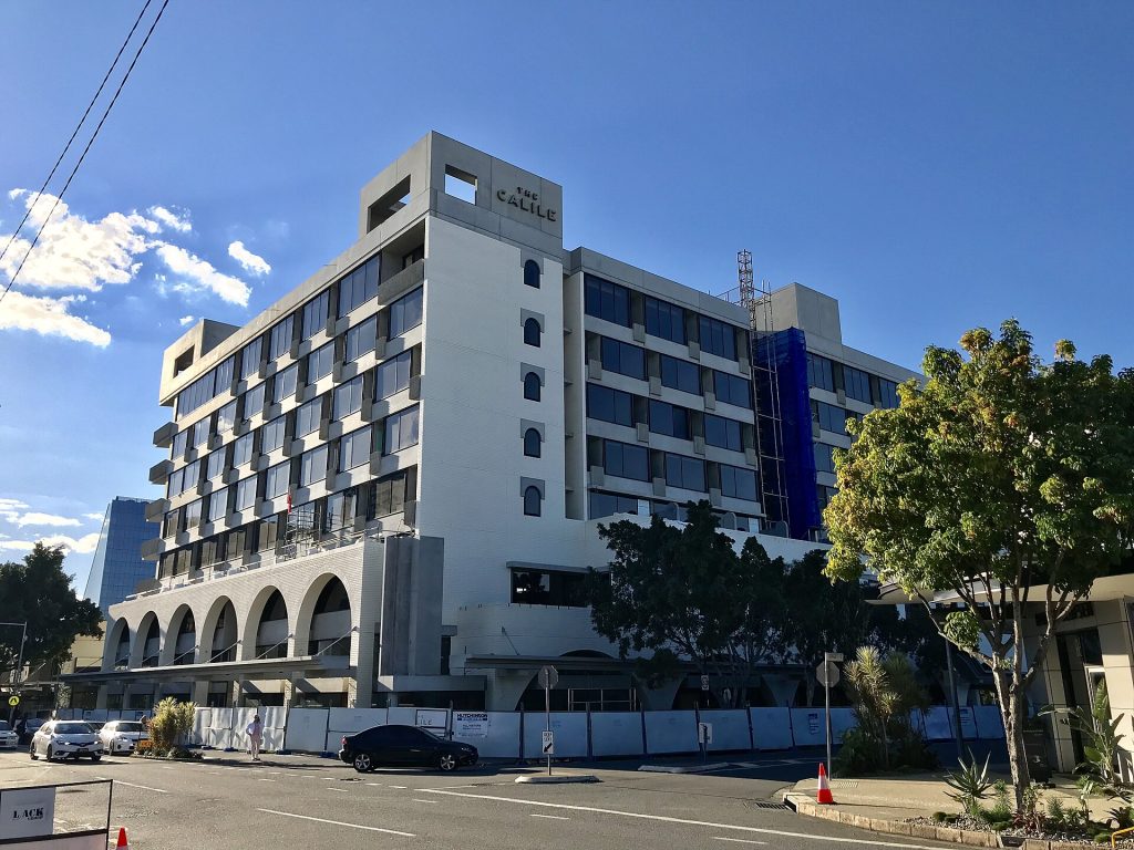 The Calile Hotel, James Street, Brisbane under construction