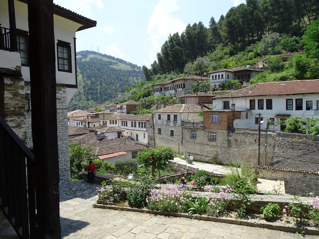 View of Mangalem District from Ethnographic Museum - Berat - Albania (40710374350)