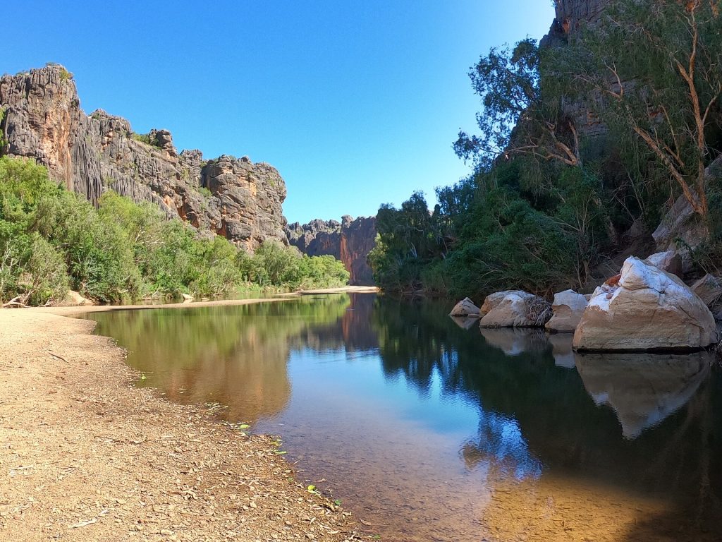 Windjana Gorge - an ancient reef in the Kimberley Western Australia