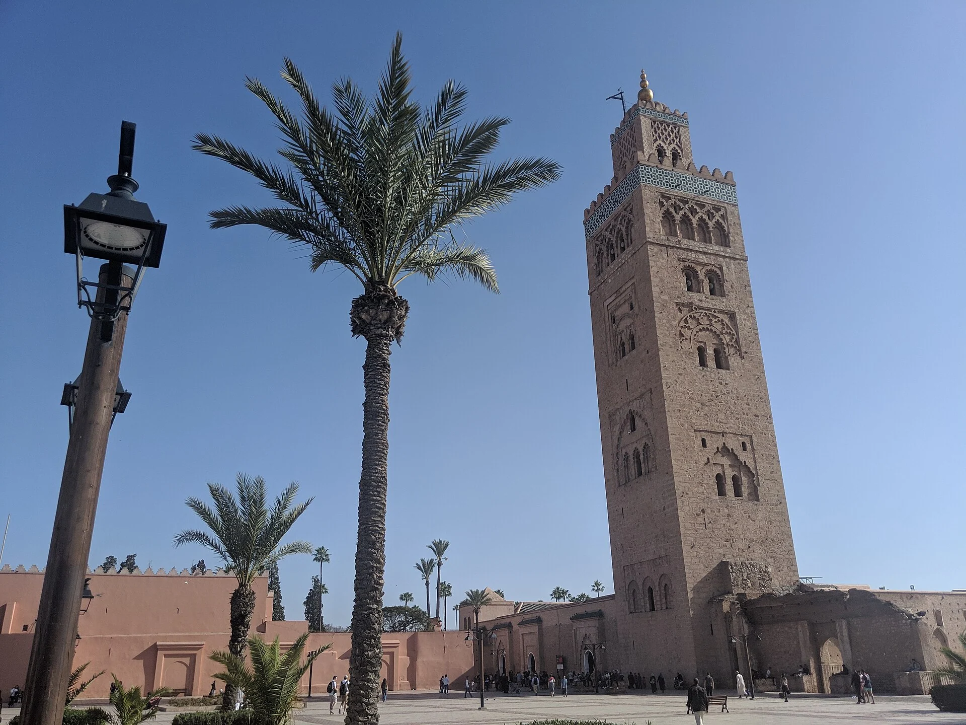 Koutoubia Mosque minaret above the Marrakech medina