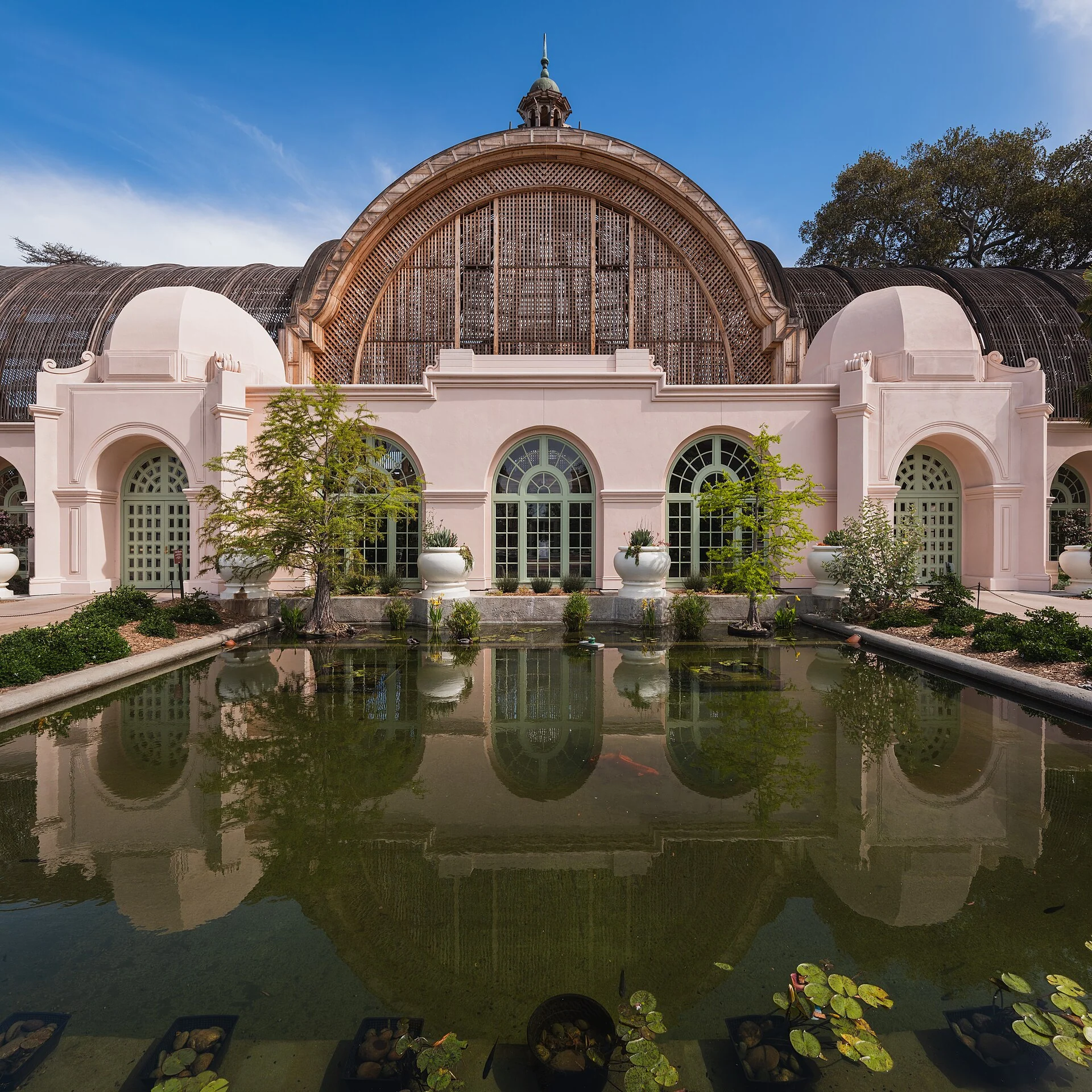 Botanical Building and lily pond, Balboa Park, San Diego, California