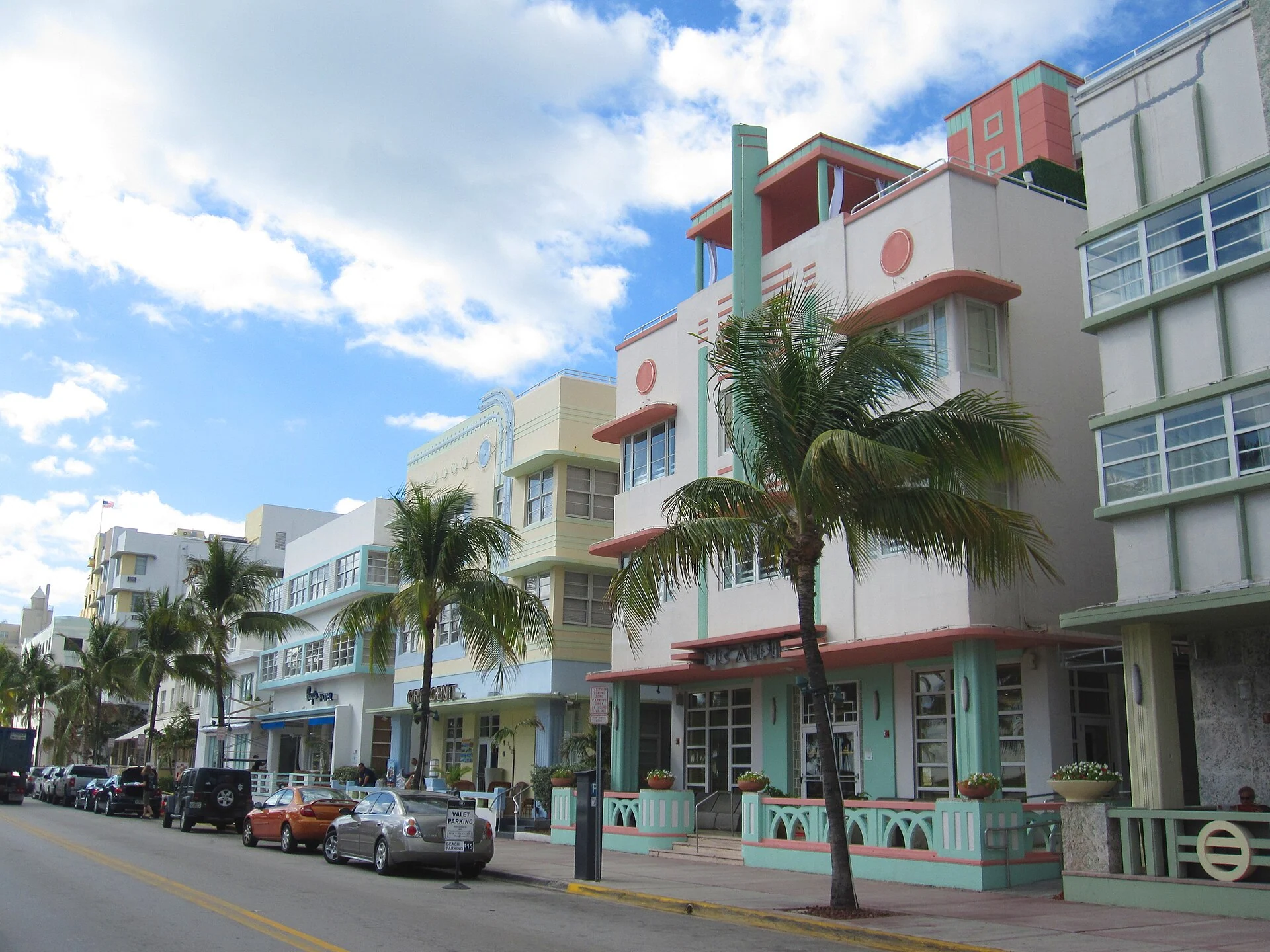 Miami South Beach Art Deco District