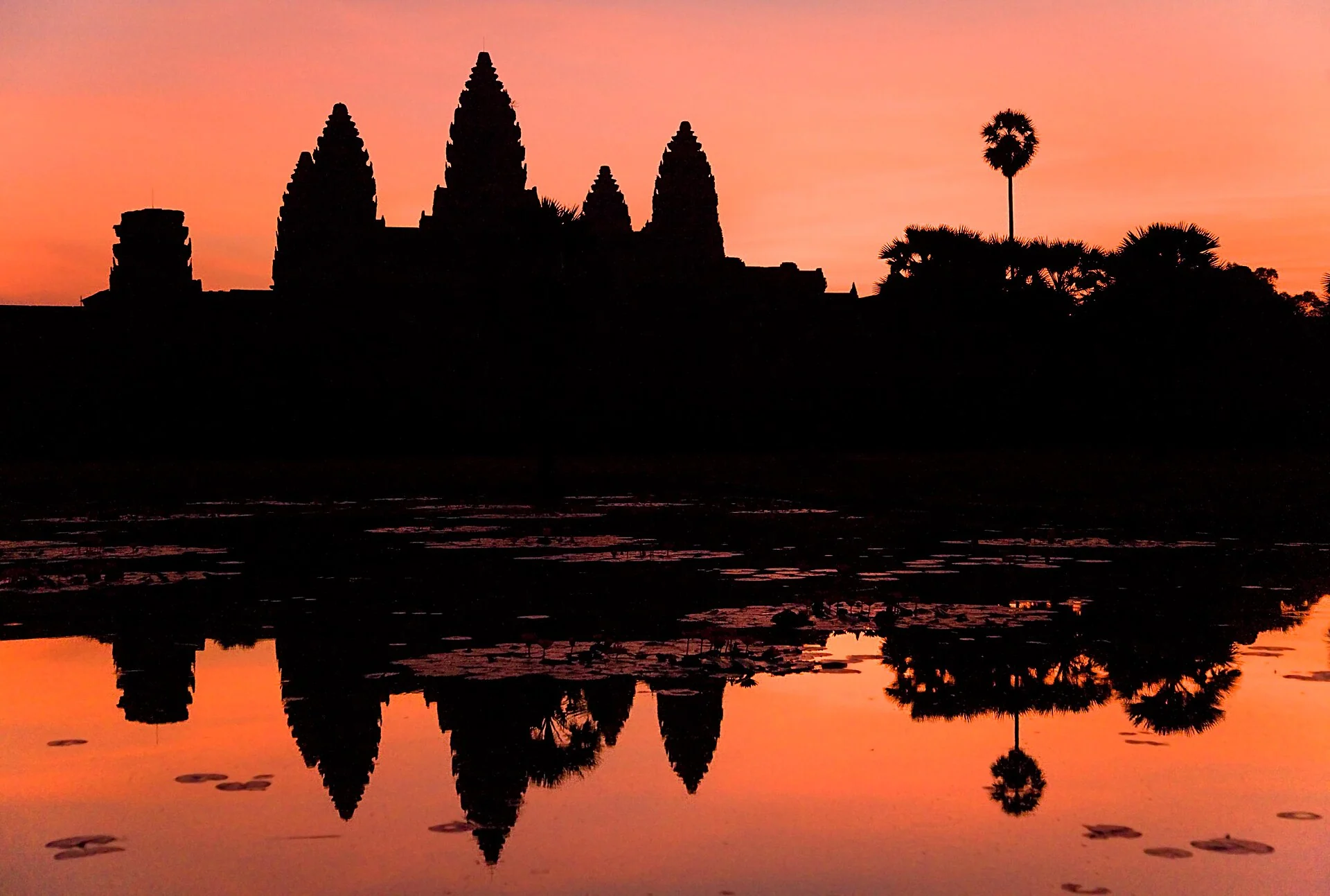 Siem Reap Reflections (CAMBODIA-REFLECTION-ANGKOR WAT) III (1071292582)