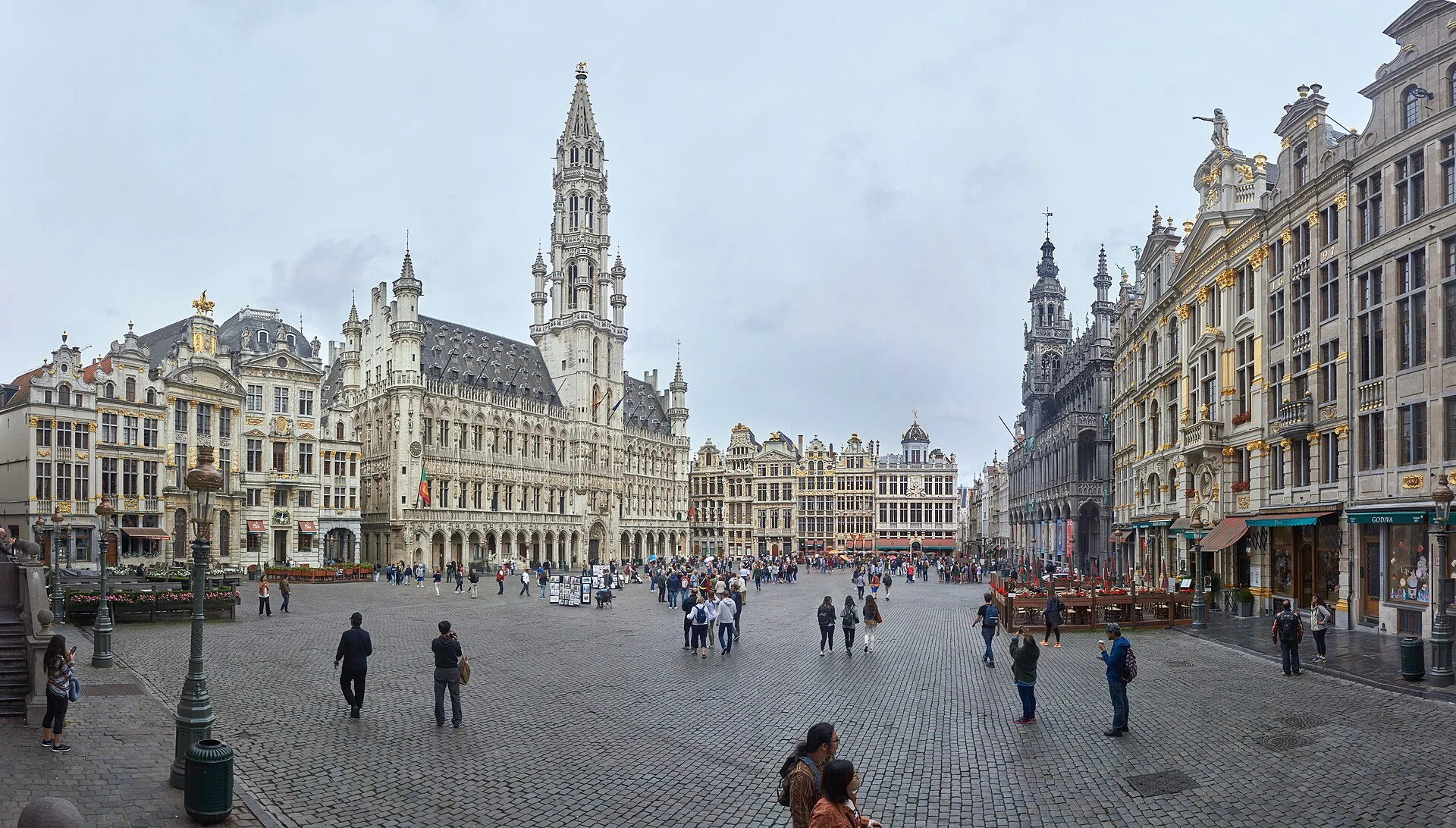 Grand-Place, Brussels - panorama, June 2018
