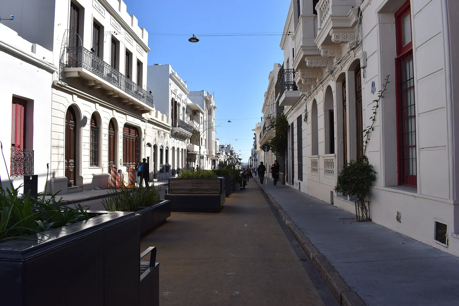 Calle Washington en Ciudad Vieja, Montevideo, Uruguay