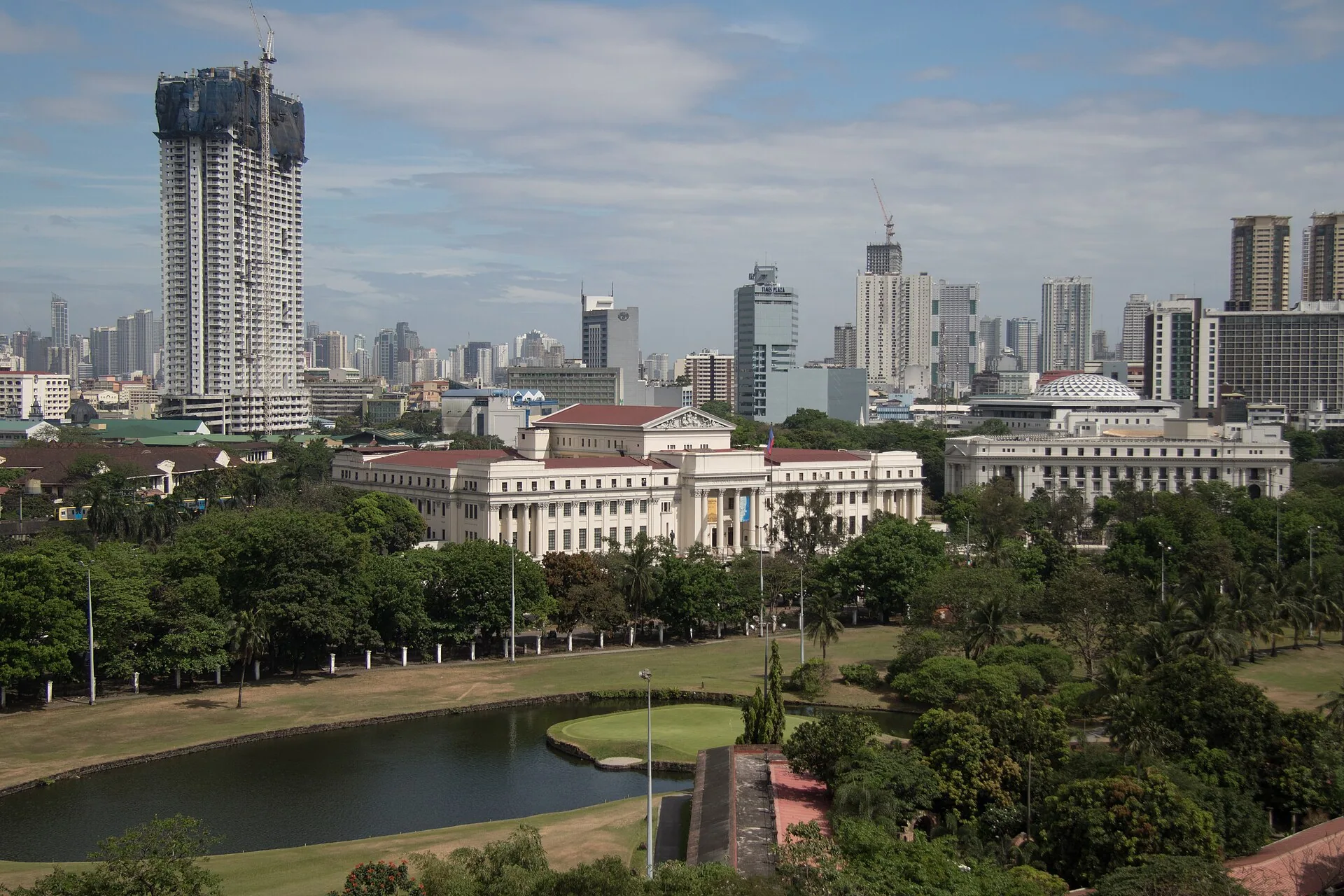 Manila skyline viewed from Intramuros
