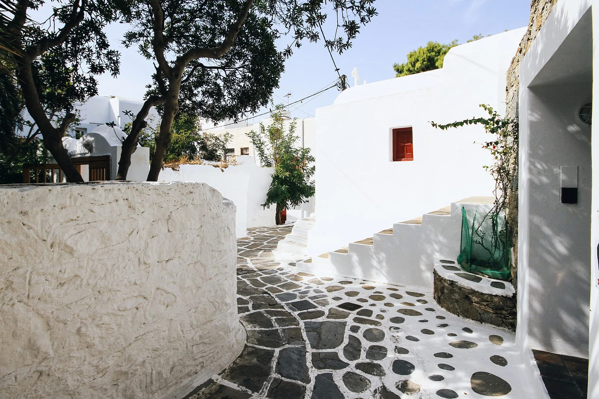 Stone Street in Mykonos Town