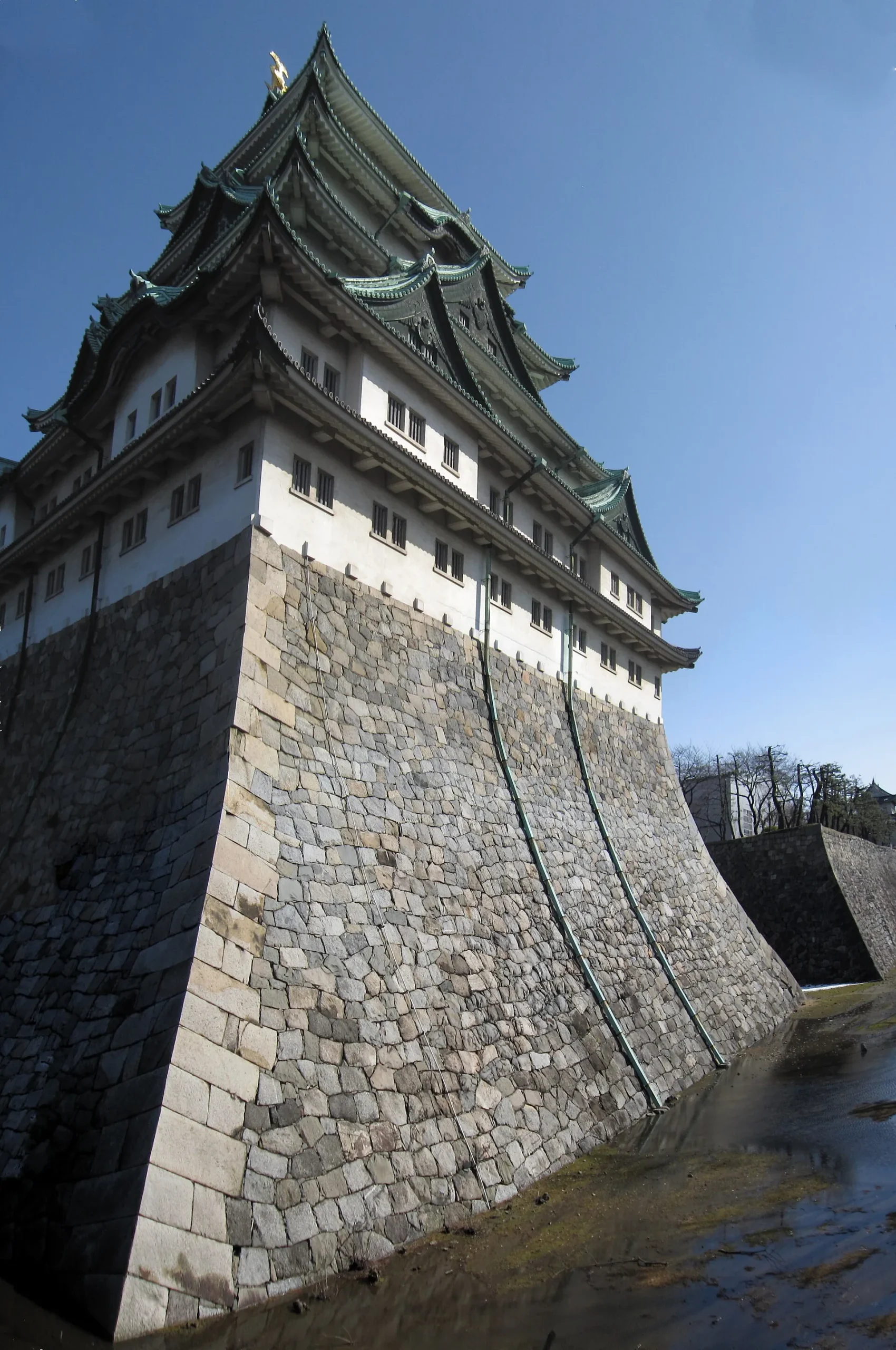 Stone wall and tower at Nagoya Castle