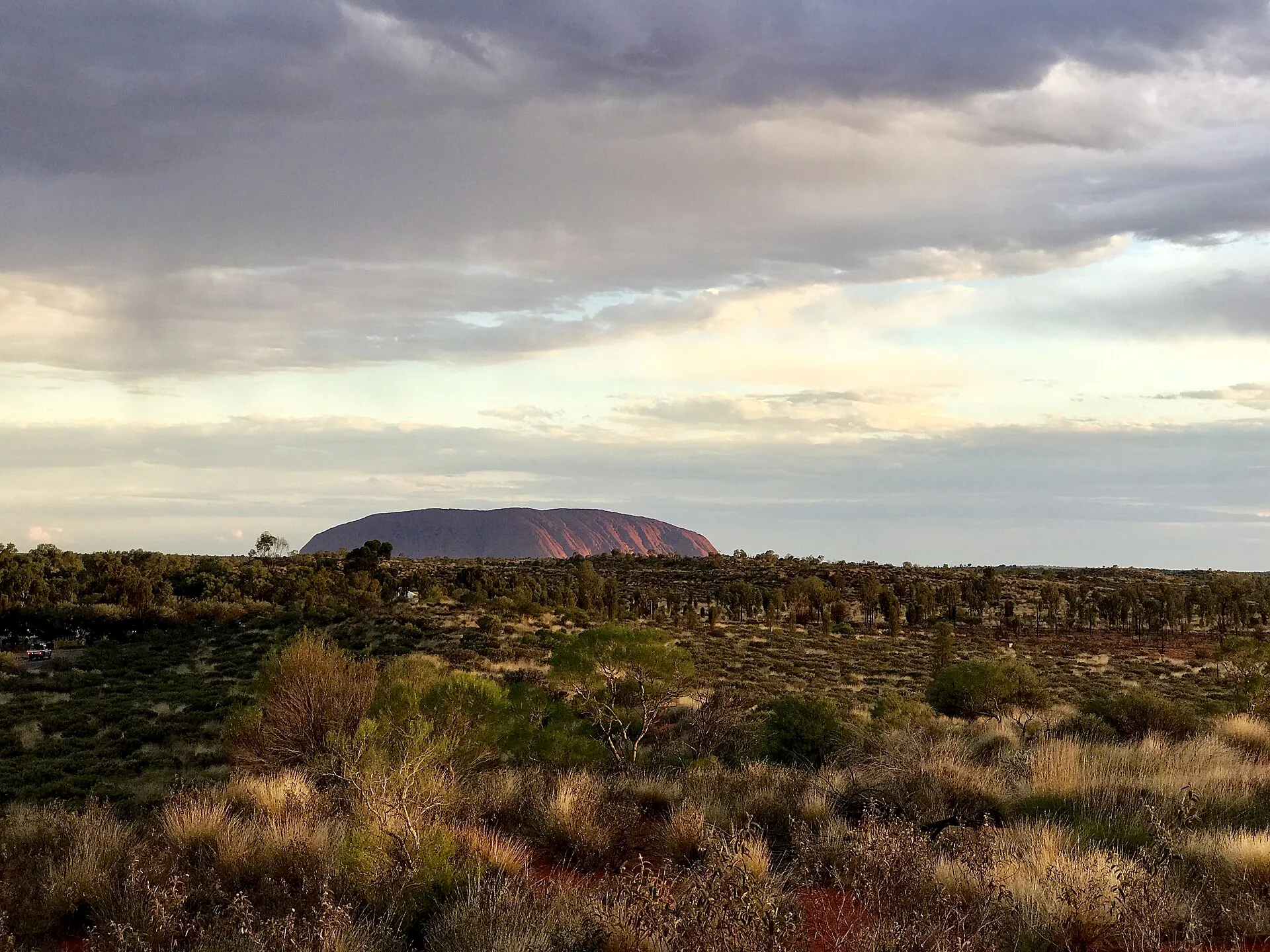Viewing Uluru from afar - Uluru-Kata Tjuta National Park