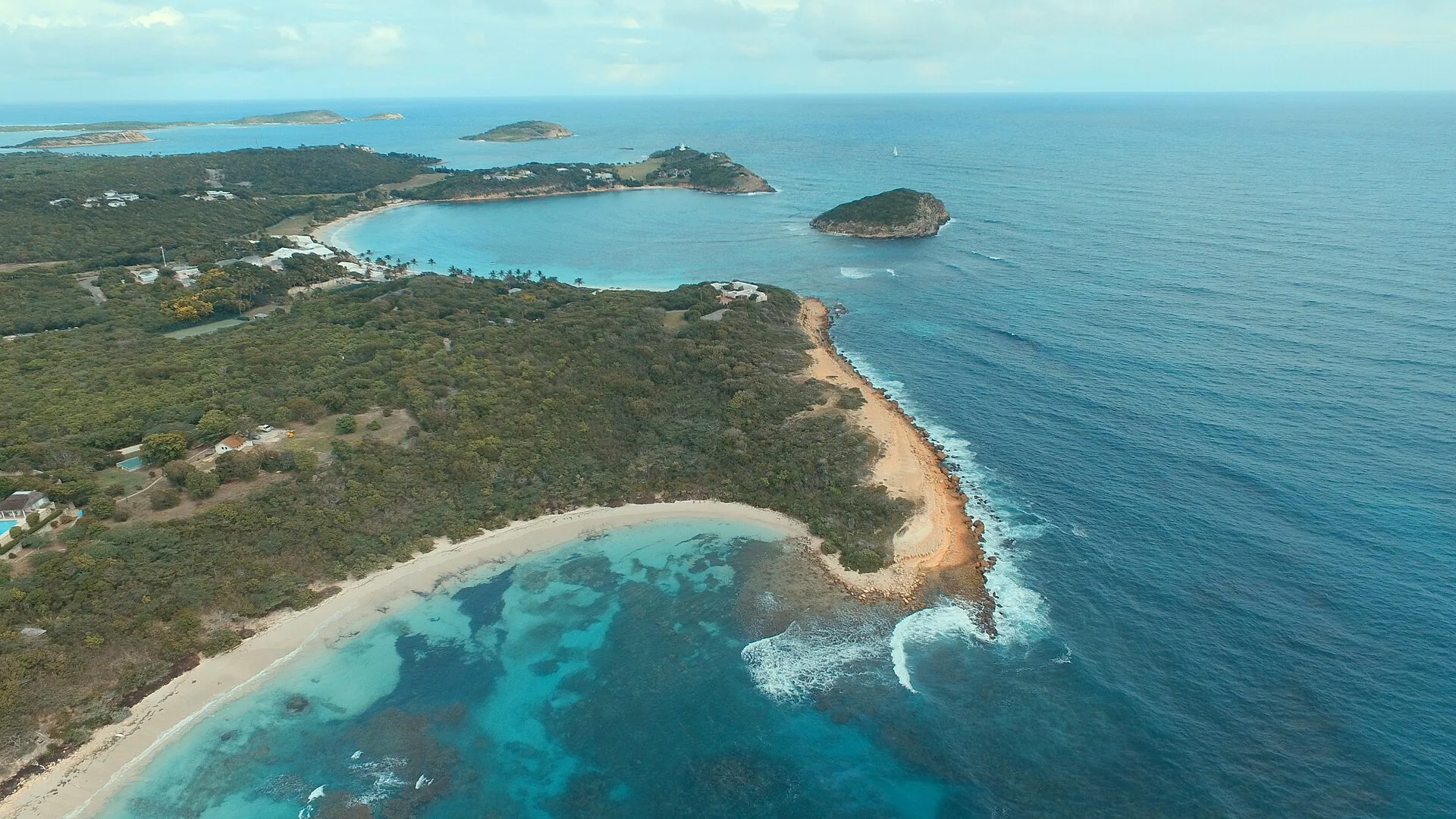 Half Moon bay and Exchange Bay, Antigua and Barbuda